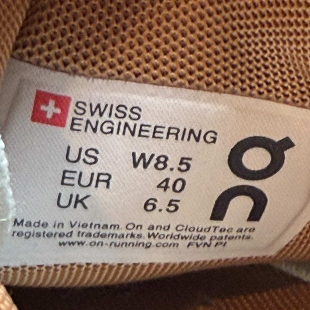 On Running Women's Sneakers in Light Sage, Cream & Tan - Picture 9 of 10